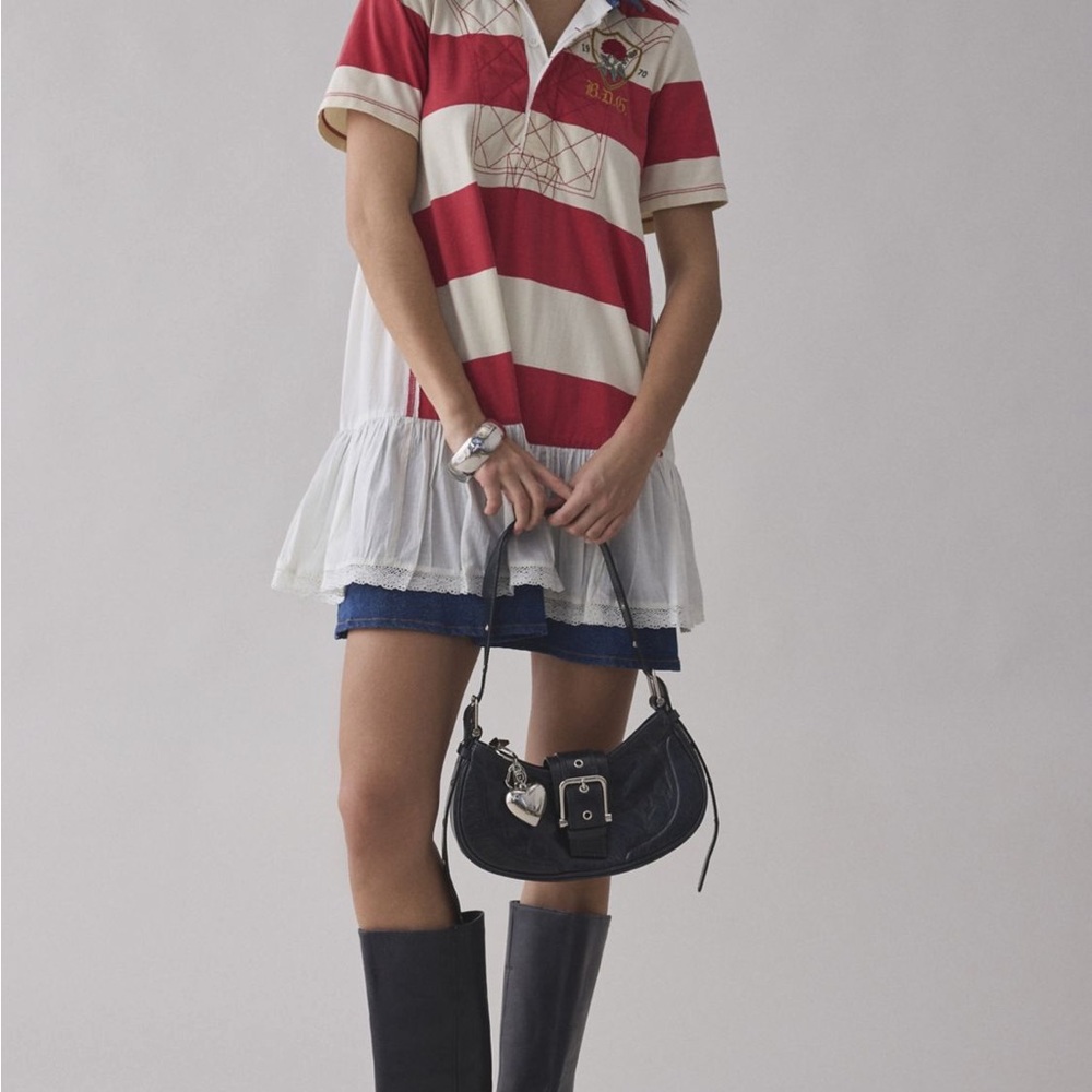 Urban Outfitters Red and White Striped Mini Dress